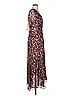 Warm 100% Polyester Paisley Burgundy Cocktail Dress Size 8 (3) - photo 4
