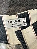 FRAME 100% Linen Stripes Ivory Shorts Size 0 - photo 3
