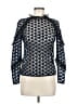 Self-Portrait 100% Polyester Blue Long Sleeve Top Size 0 - photo 1