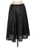 Joie 100% Polyester Metallic Black Formal Skirt Size 2 - photo 1