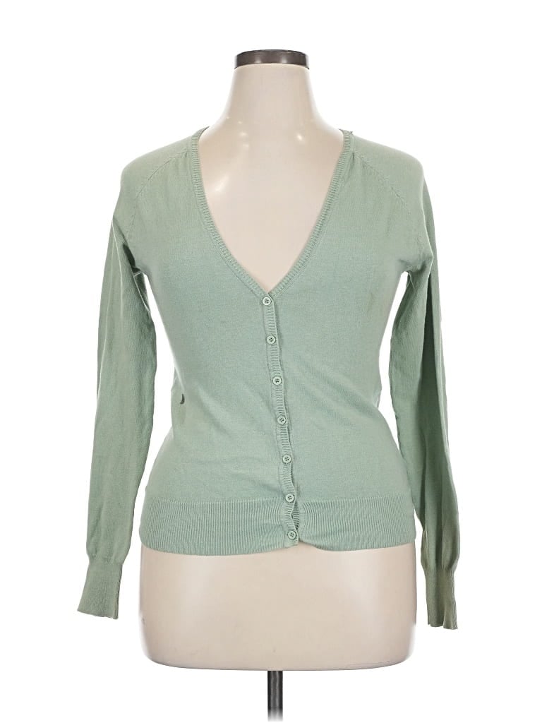 Pre-owned Romy Cardigan Sweater In Green