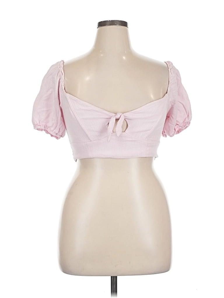 Pre-owned Altar'd State Short Sleeve Blouse In Pink