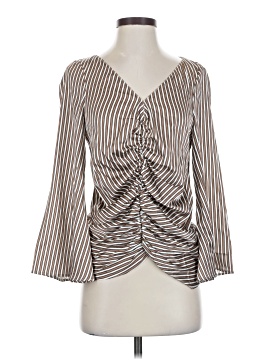 Caroline Constas 3/4 Sleeve Silk Top