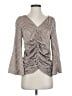 Caroline Constas Brown 3/4 Sleeve Silk Top Size XS - photo 1