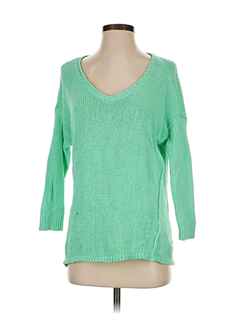 Pre-owned Banana Republic Factory Store Pullover Sweater In Green