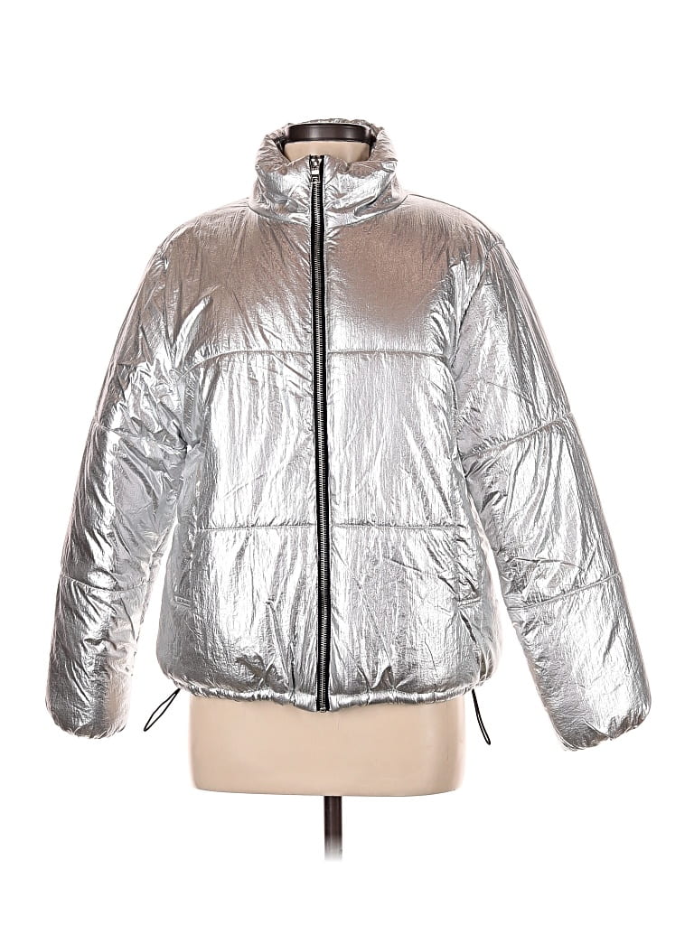 Pre-owned Sans Souci Snow Jacket In Silver