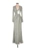 Mac Duggal 100% Polyester Gray Casual Dress Size 2 - photo 1