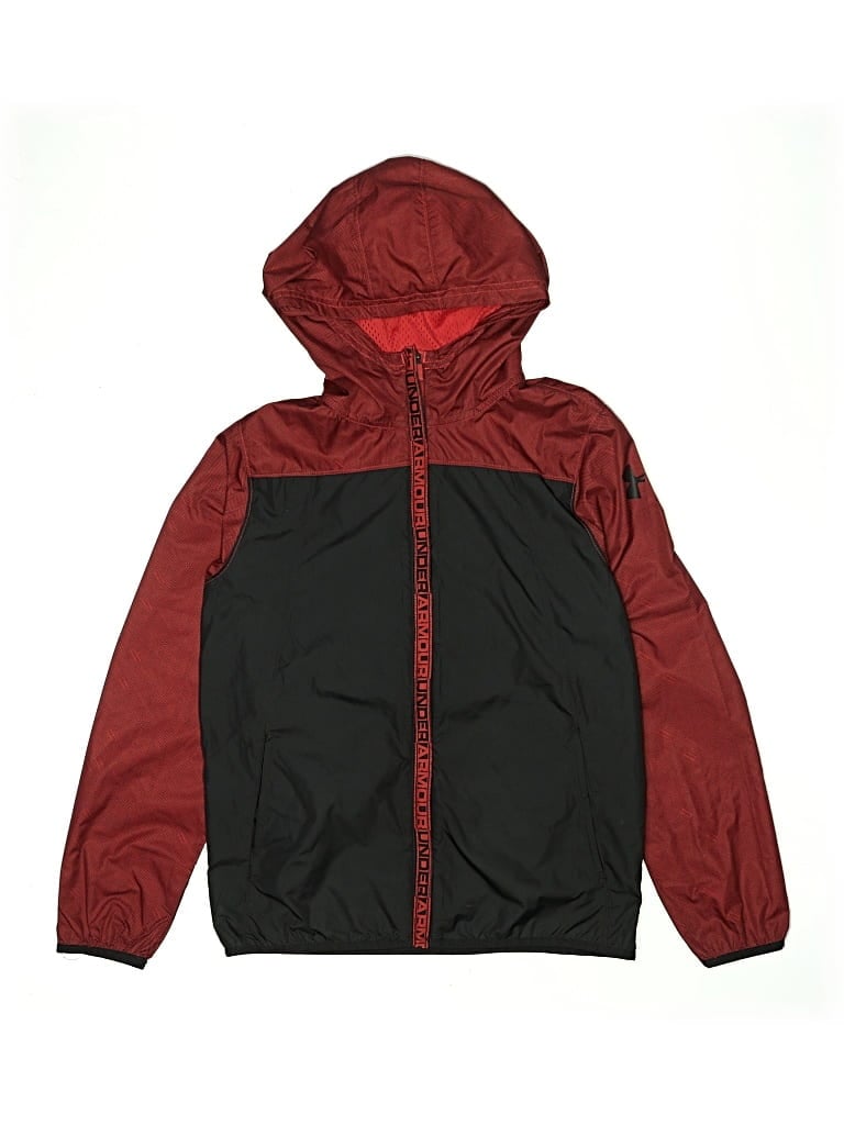 Pre-owned Under Armour Kids' Windbreaker Jacket In Red