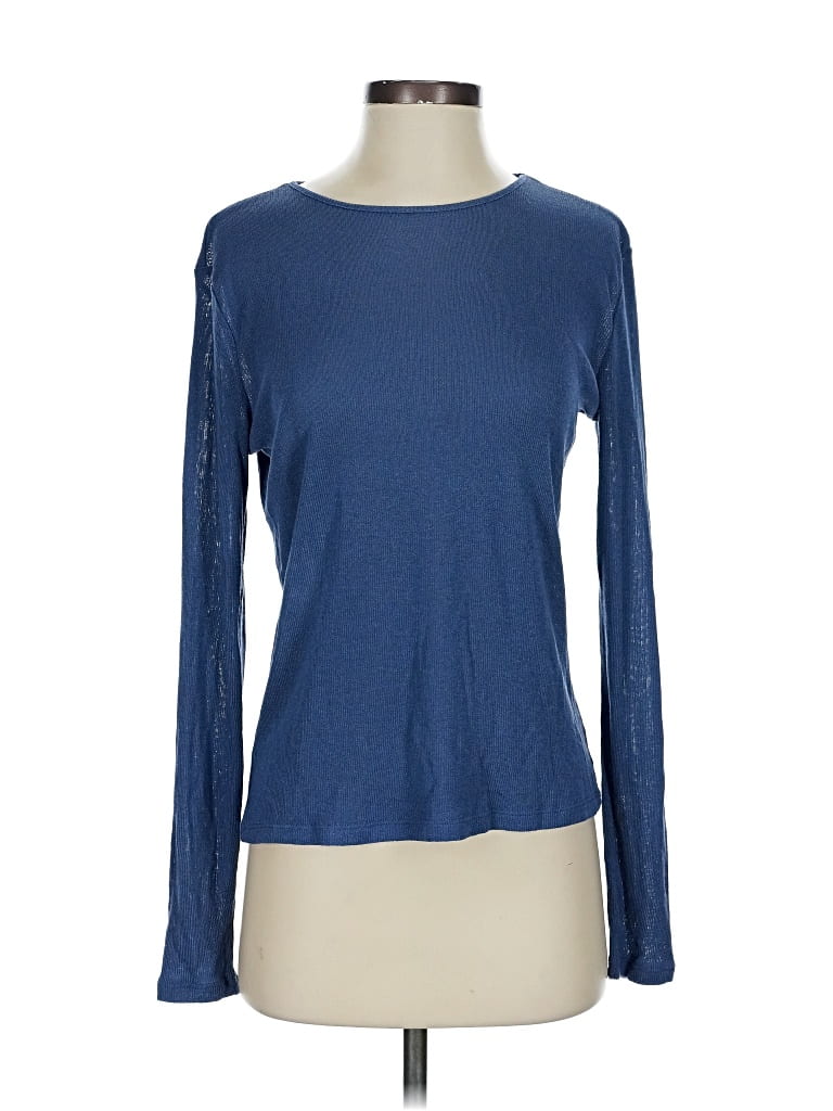 Pre-owned Zara Long Sleeve T-shirt In Blue