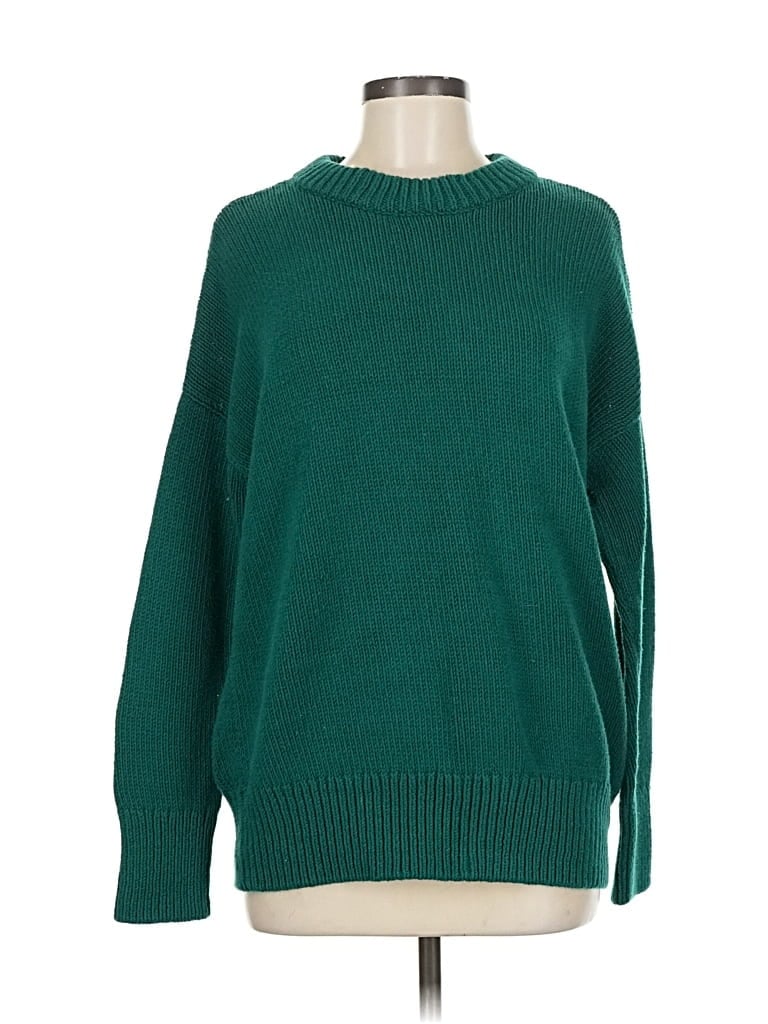 Pre-owned Ann Taylor Loft Pullover Sweater In Green