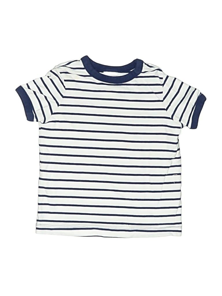 Pre-owned Hanna Andersson Kids' Short Sleeve T-shirt In White