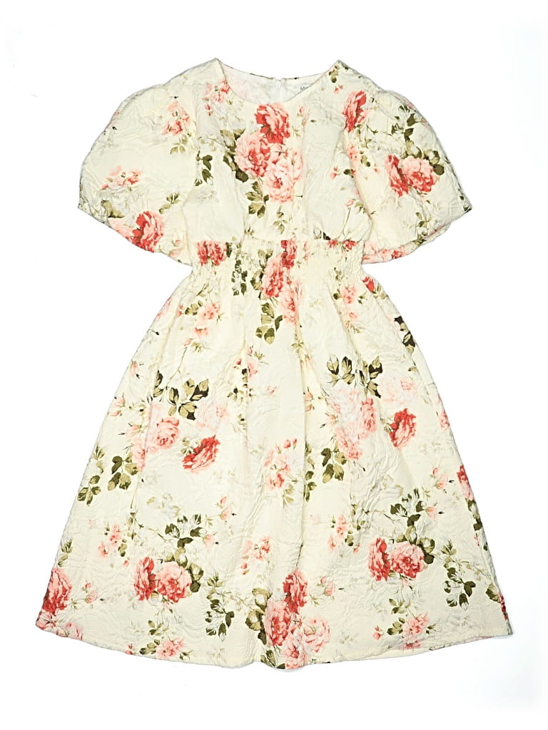 Pre-owned Assorted Brands Kids' Dress In White