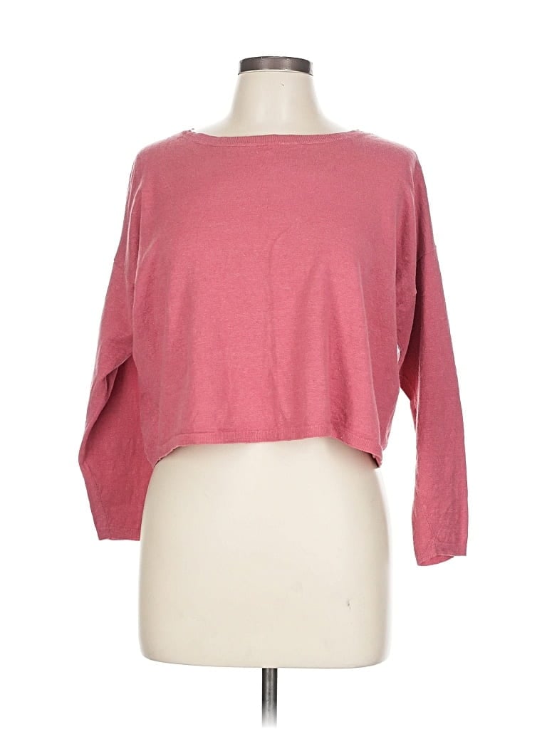 Pre-owned Eileen Fisher Pullover Sweater In Red