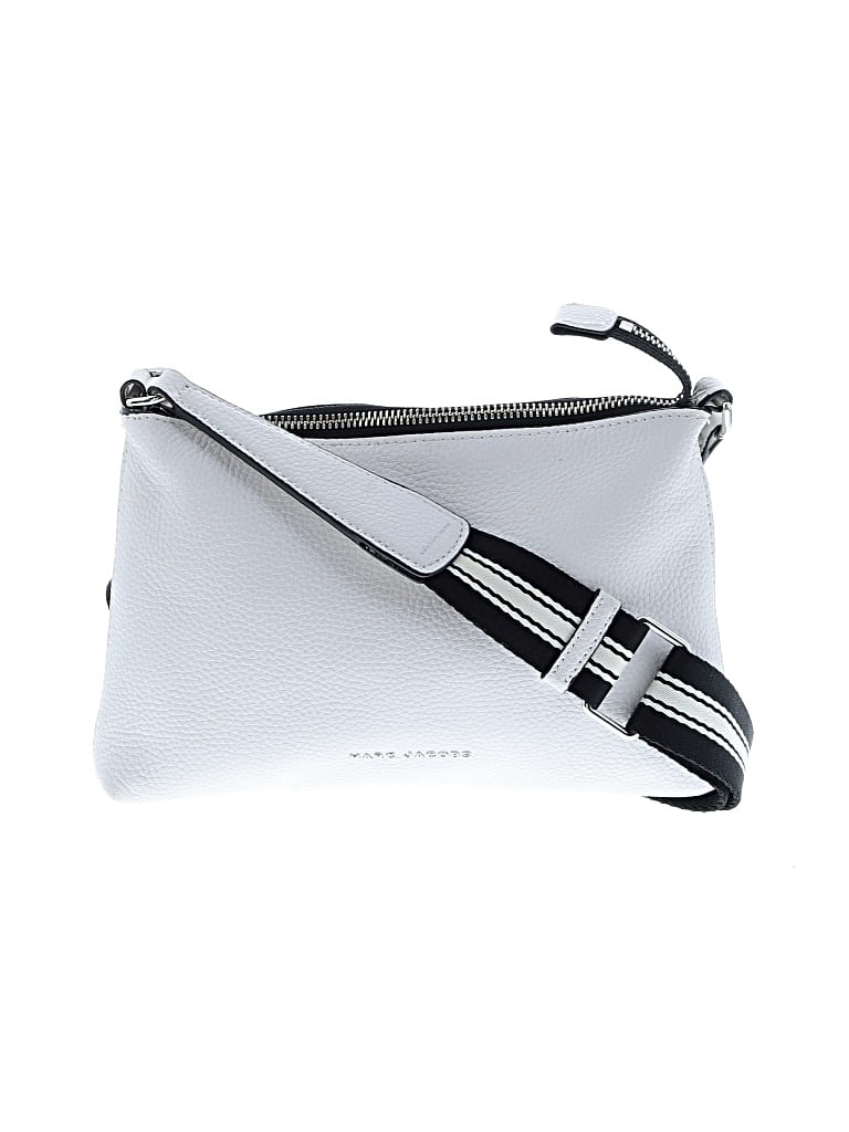 Pre-owned Marc Jacobs Leather Crossbody Bag In White
