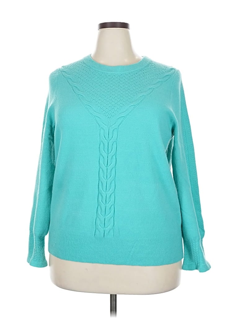 Pre-owned Talbots Pullover Sweater In Blue