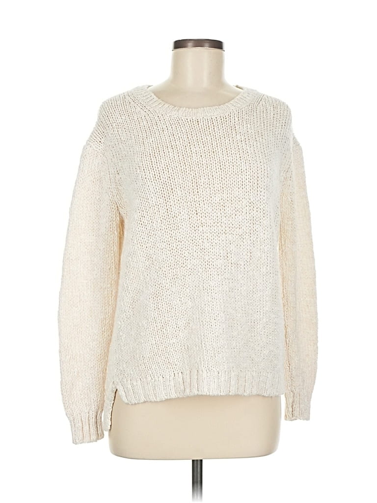 Pre-owned Ann Taylor Pullover Sweater In White