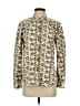 CAbi Animal Print Yellow Long Sleeve Button-Down Shirt Size S - photo 1