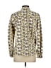 CAbi Animal Print Yellow Long Sleeve Button-Down Shirt Size S - photo 2