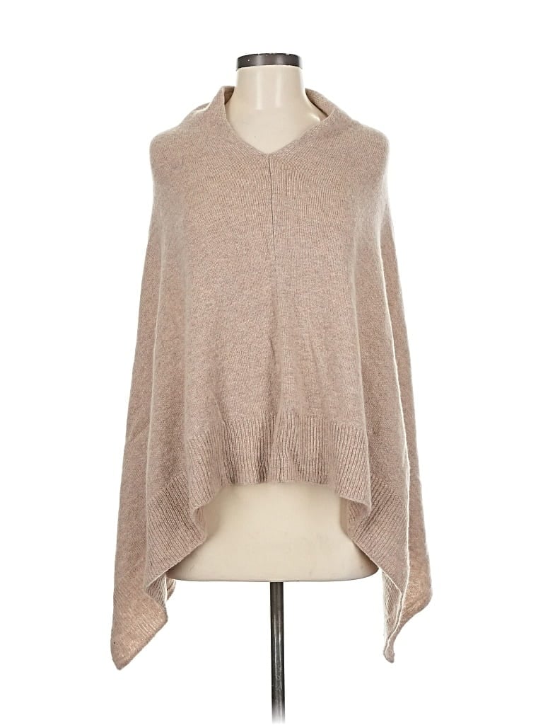 Pre-owned H&m Poncho In Brown