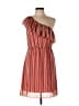 Bisou Bisou 100% Polyester Stripes Red Casual Dress Size 10 - photo 1