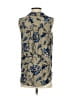 Caffé Marrakesh Blue Sleeveless Blouse Size S - photo 2