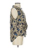 Caffé Marrakesh Blue Sleeveless Blouse Size S - photo 4