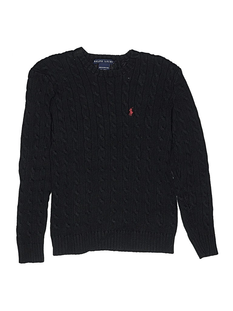 Pre-owned Ralph Lauren Kids' Pullover Sweater In Black