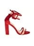Public Desire Color Block Red Sandals Size 6 - photo 1