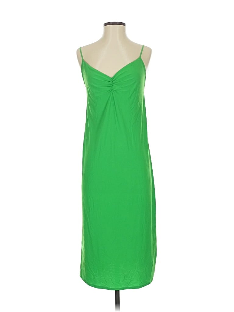 Pre-owned Zara Casual Dress In Green