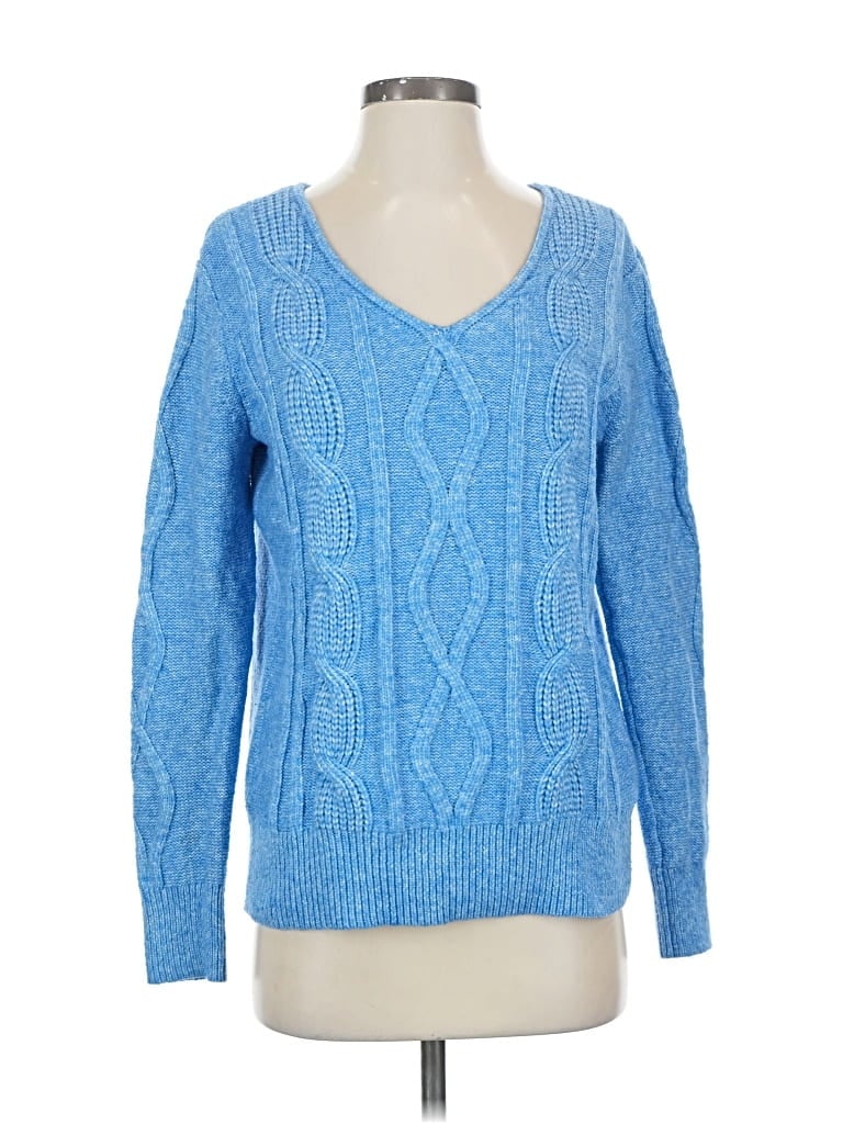 Pre-owned St. John's Bay Pullover Sweater In Blue