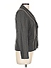 Theory Houndstooth Gray Wool Blazer Size 10 - photo 4