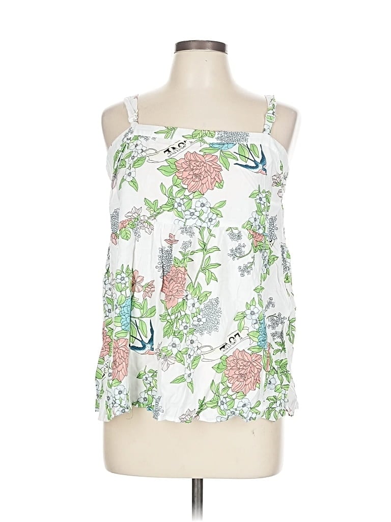 Pre-owned Torrid Sleeveless Blouse In White