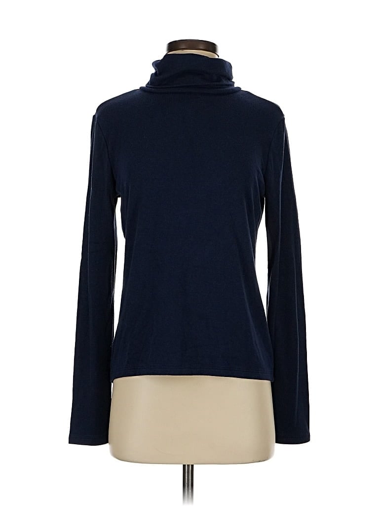 Pre-owned Banana Republic Factory Store Turtleneck Sweater In Blue