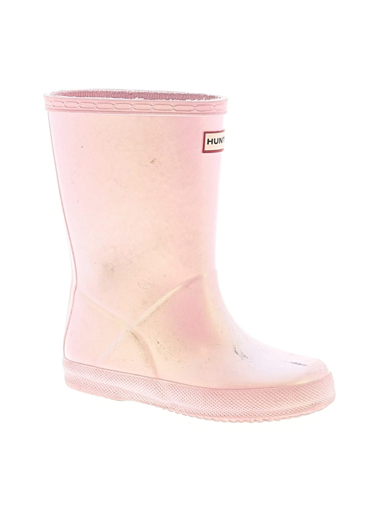 Pre-owned Hunter Kids' Rain Boots In Pink