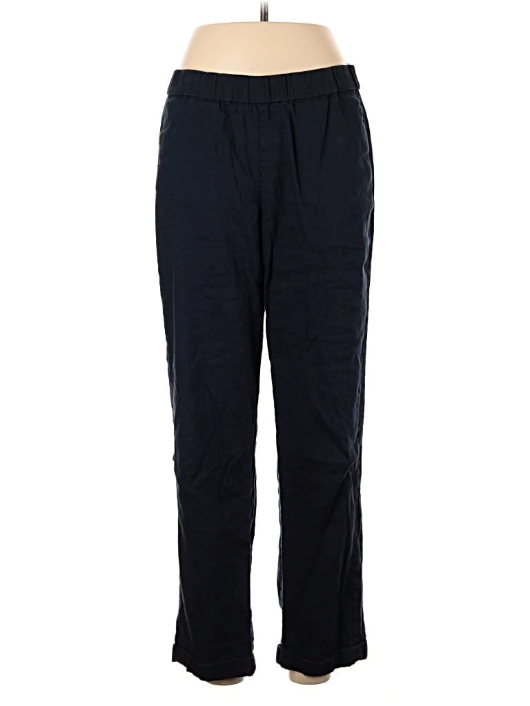 Pre-owned Jjill Linen Pants In Blue