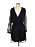 Express 100% Polyester Solid Black Cocktail Dress Size M - photo 1