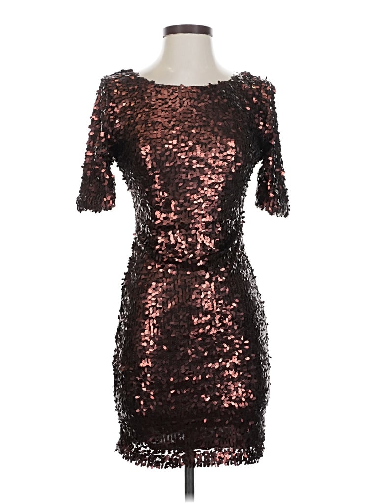 Pre-owned Ark & Co. Cocktail Dress In Brown