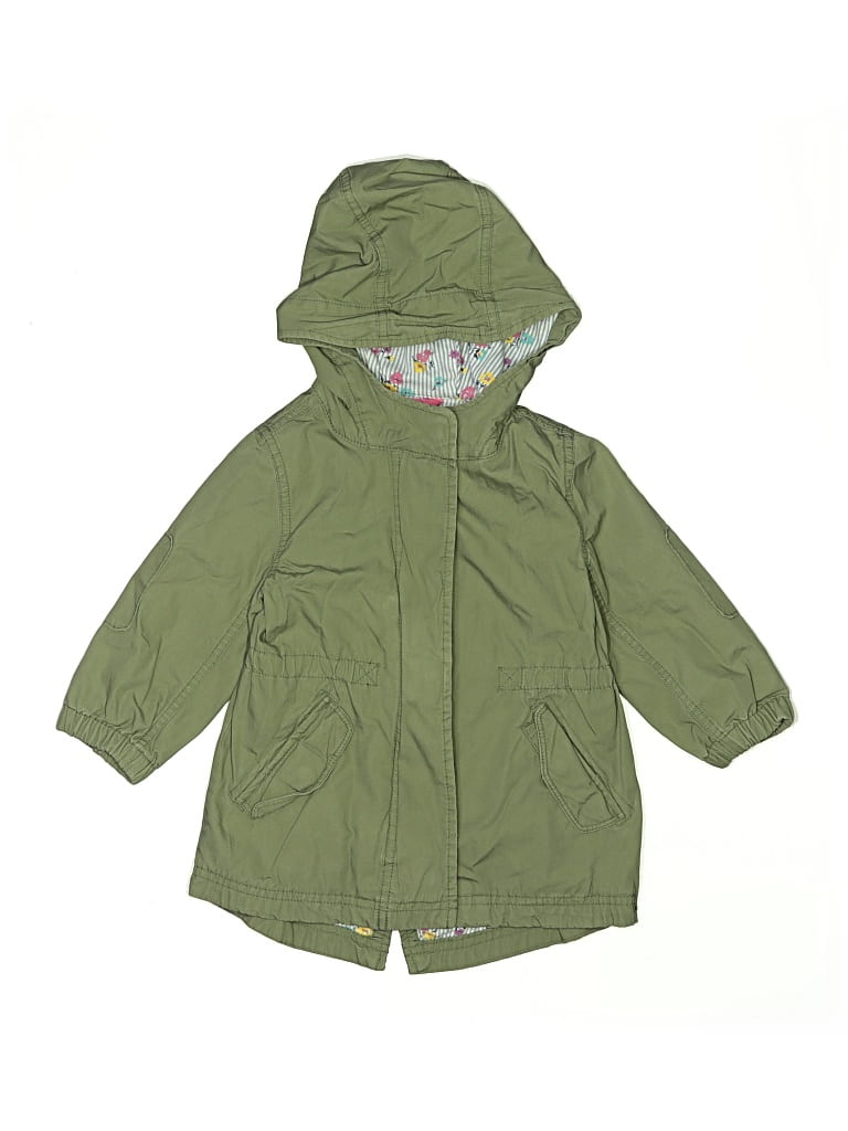 Pre-owned Baby Gap Kids' Raincoat In Green