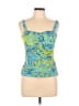 Andre Oliver Blue Sleeveless Blouse Size 10 - photo 1