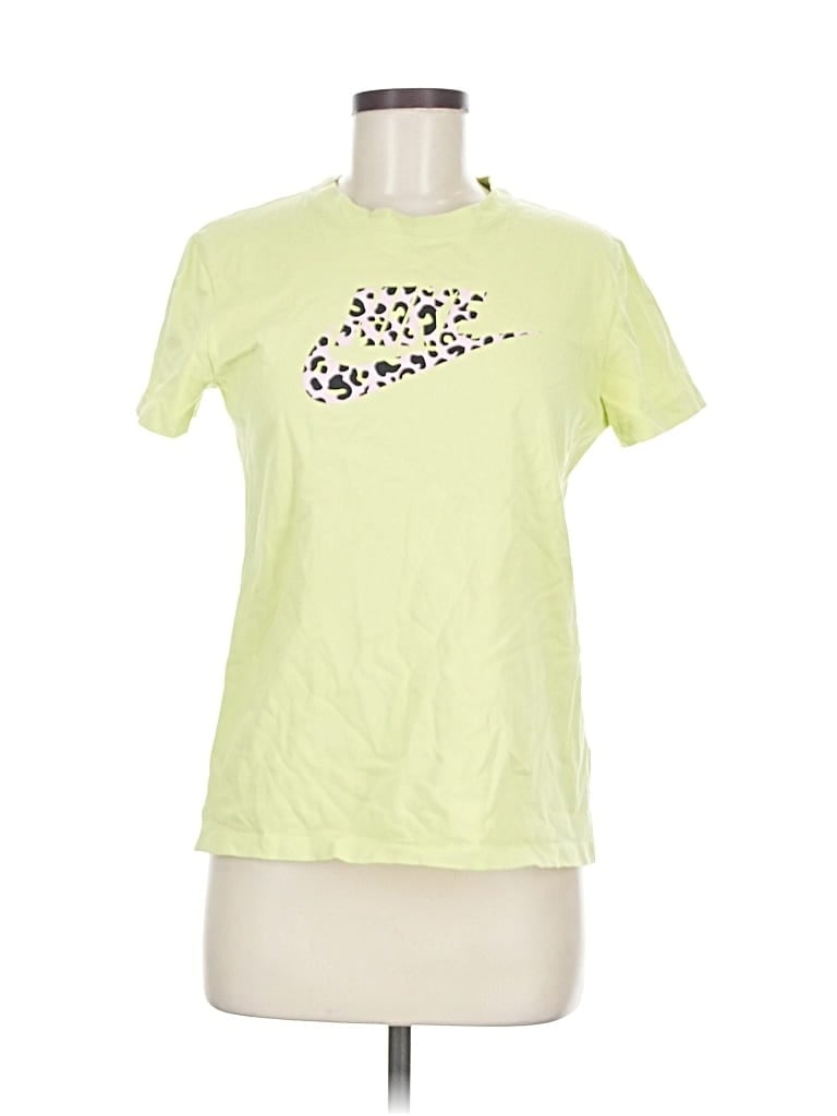 Pre-owned Nike Short Sleeve T-shirt In Yellow