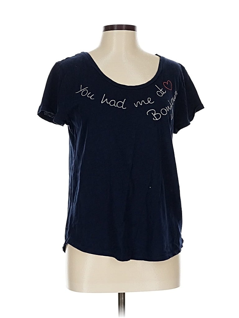 Pre-owned Ann Taylor Loft Outlet Short Sleeve T-shirt In Blue