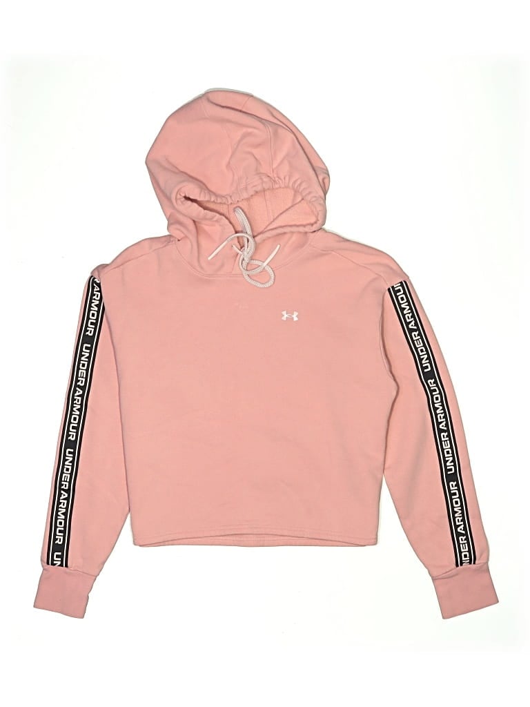 Pre-owned Under Armour Kids' Pullover Hoodie In Pink
