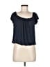 Max Studio Blue Short Sleeve Top Size M - photo 1