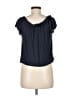 Max Studio Blue Short Sleeve Top Size M - photo 2