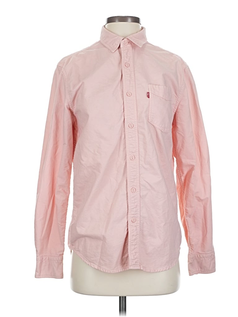 Pre-owned Levi's Long Sleeve Button Down Shirt In Pink