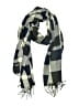 Plush Plaid Gray Blue Scarf One size - photo 1