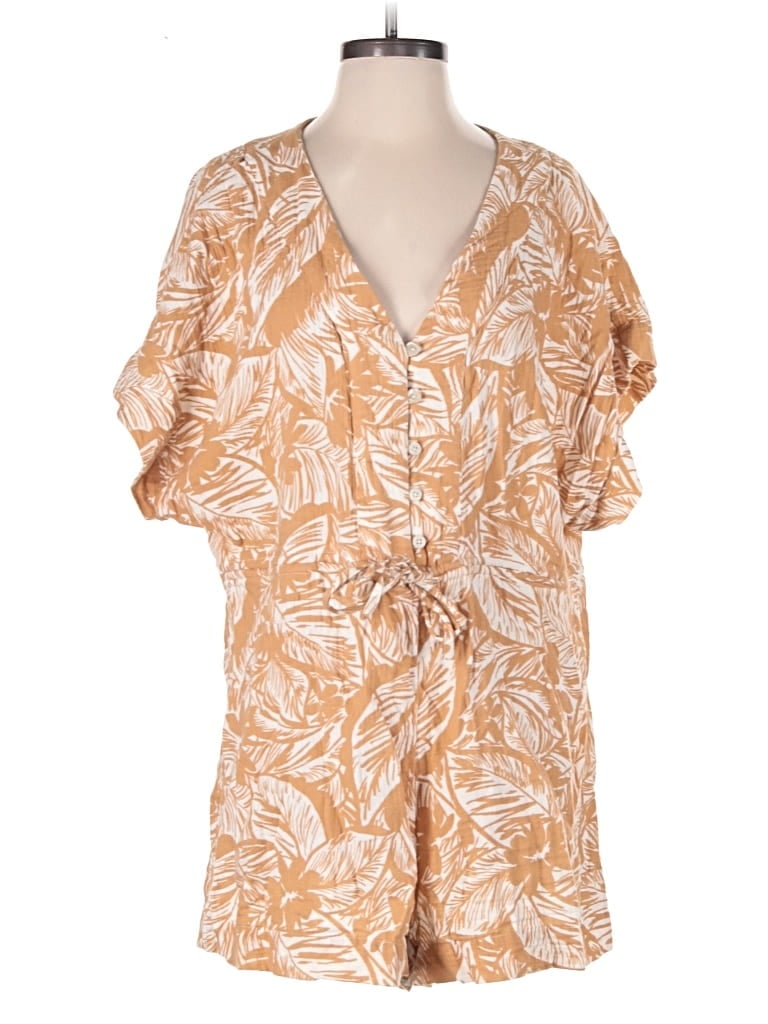 Pre-owned Madewell Romper In Brown