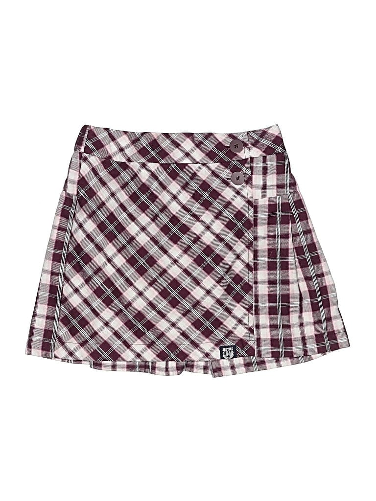 Pre-owned Justice Kids' Skirt In Burgundy