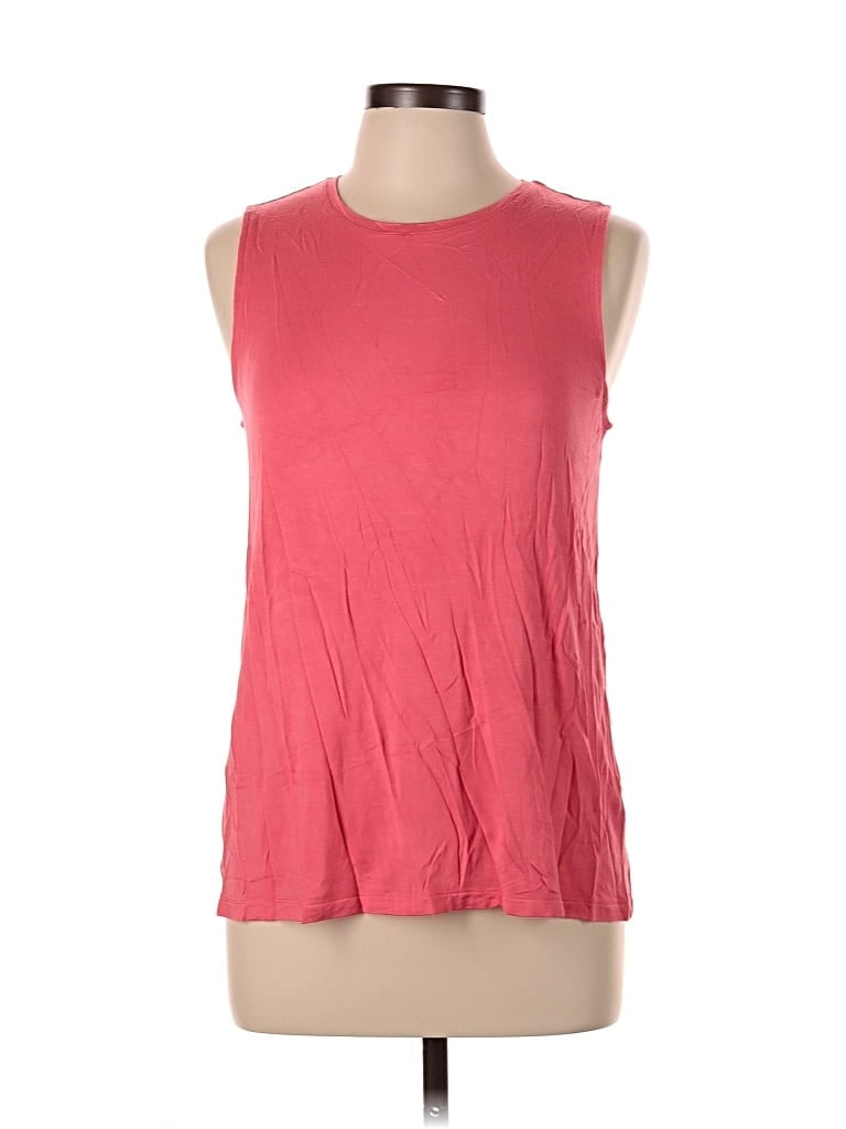 Pre-owned Nine West Sleeveless Top Red Halter Neckline Tops