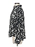 See U Soon 100% Polyester Animal Print Black Long Sleeve Blouse Size M - photo 5